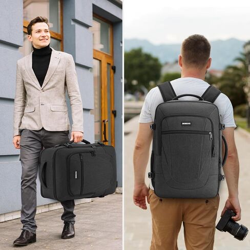MOMUVO Carry on Backpack with 3 Packing Cubes,Extra Large 40L Travel Backpack Airplane Approved with USB Port College School Backpack for Travel Business University in Saudi Arabia