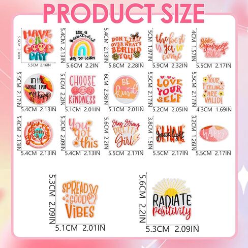 17pcs تأكيدات إيجابية بقع ، بوهو كلمات ملهمة بقع الحديد/الخياطة ، زين مسيحي خمر لللباس ، الملابس ، القبعة ، حقيبة الظهر ، الجينز in Kuwait