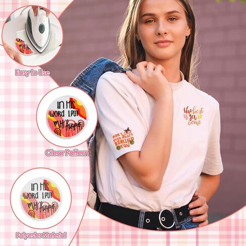 17pcs تأكيدات إيجابية بقع ، بوهو كلمات ملهمة بقع الحديد/الخياطة ، زين مسيحي خمر لللباس ، الملابس ، القبعة ، حقيبة الظهر ، الجينز in Kuwait