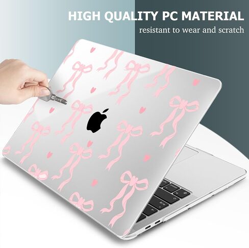 for MacBook Pro 16 inch Case 2019 2020 Release Model A2141, [Sturdy Shockproof] Hard Shell Case with Screen Protector & Keyboard Cover & Dust Plug, Bow in Kuwait