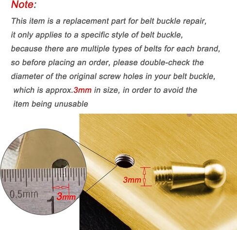 Myya DIY Belt Buckle Screws Hook Replacement for Repair Belts Handbag Accessories in Saudi Arabia