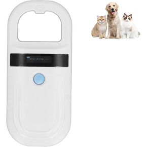 Pet Microchip Reader Scanner Animal Tag Reader, Portable Animal Chip ID Reader 134.2KHz 128 Records Data Storage Animal Chip Scanner for Pet Livestock Wildlife 5V