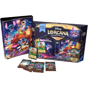 Ravensburger Disney Lorcana TCG: Azurite Sea Stitch Collector's Gift Set | Deluxe Collectible Set with Over 200 Art Pieces | Ultimate Game Experience for Ages 8+
