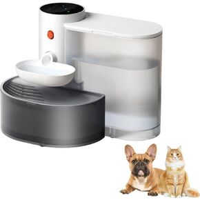 Smart Pet Water Fountain, 3L/100oz Automatic Cat Water Fountain, Rechargeable and No Filter Dog Water Dispenser, 2025 Wireless Ultra Quiet Pet Drinking Dispenser for Cats and Small Dogs