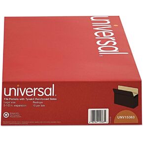 UNV15343 - الحجم: رسالة - Redrope Universal توسيع جيوب الملفات - مربع 25