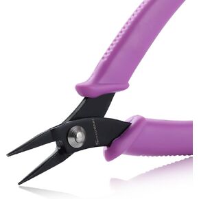 SPEEDWOX 5-1/2 Inches Mini Long-Nose Pliers for Jewelry Making Tweezer Nose Pliers Mini Needle Nose Pliers Short-Nose Pliers Flat Smooth Jaw Pliers Open and Close Jump Rings Beading Hobby Tools