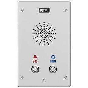 Fanvil - SIP Audio Intercom 2 SIP Lines IP65 POE 2DSS Keys HD Audio (without camera)