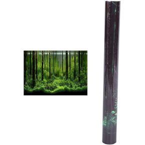 Fish Poster, PVC Adhesive Underwater Forest Background Poster Backdrop Decoration Paper (61 * 30cm)