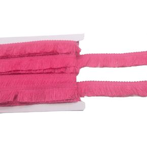 6 Yards Polyester Fringe Tassel Trim for Sewing DIY Curtain Clothes Home Decoration, 1Inch (Hot Pink)