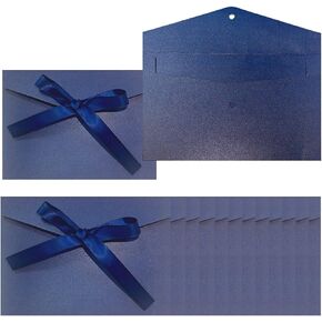 Silver Envelopes 12 Pack Invitation Envelopes with Ribbons, Birthday, Weddings, Baby Shower, Greeting Cards Envelopes, 6.81 * 4.80 inch Bow Greeting Card Envelopes