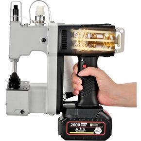 Bag Closing Machine, 2s/bag Cordless Bag Closing Sewing Machine, Electric Bag Sewing Machine, Portable Bag Sewer Automatic Woven Bag Closer Packing Machine for Packing Bags Non-woven Fabrics Leather