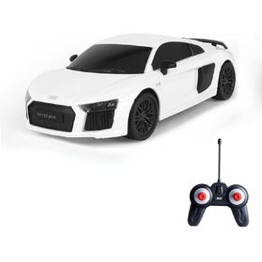 Vinie Remote Control Car for Boys ، RC Cars Audi R8 ، 1:24 Scale Toys Scale Sciens Scale Scale Scale رسميًا ، سيارة الانجراف مع أضواء LED باردة ، 4 5 6 7 8 9 10 11 12 سنة هدية عيد ميلاد (أبيض)
