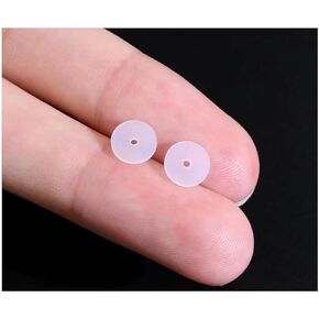 50 ~ 100pcs سيليكون قرط السدادة السدادة للثقب ، وسادات تثبيت الأقراص الصافية لشفاء أقراص غير ثقب السحب ، بقع دعم الأذن (50 ٪) (50 ٪)