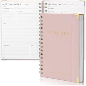 Beautiful Thick Meeting Notebook For Work - Perfect To Keep Track Of +200 Meetings - Stylish And Effective Office Planner Supplies for Women & Men to Organize All Your Agendas Or Business Projects in Kuwait