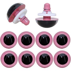 ARTCXC 1Box(20Pcs) 24mm Large Blue Plastic Safety Eyes Craft Eyes with Washers for Doll, Puppet, Plush Animal DIY Making