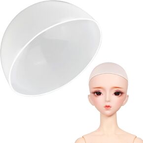 Yiju Head Silicone Wig Cap Gheath SZ 7 "-8" 1/4 Doll for MSD DOD