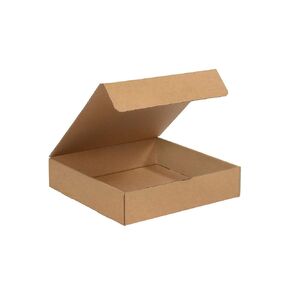 Aviditi Brown Kraft Literature Mailing Boxes, 12 x 12 x 2 Inches, Pack of 50, Crush-Proof, For Shipping, Mailing and Storing