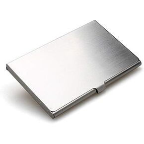1 Piece Stainless Steel Business Card Holder Case Name Card Holder Credit Card Case Slim Design Business Card Case for Travel Home or Office Use Protects Your Business Cards, Style D