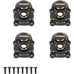 RCAWD Full Brass Front/Rear Portal Housing Gear Cover 22g for FMS Fcx24 1-24 Crawlers Black