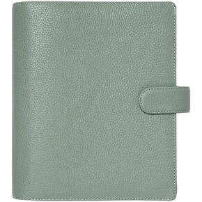Filofax Norfolk Organizer, A5 Size, Sage - Soft, Full-Grain Leather, Six Rings, Week-to-View Calendar Diary, Multilingual, 2025 (C022637-25)