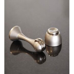 Magnetic Door Stop - Brushed Nickel - 2pc Set