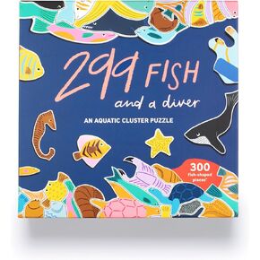 Laurence King 299 Fish (and a Diver) 300 Piece Cluster Puzzle