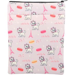 MAOFAED Cartoon Movie Merchandise Cat Zipper Book Protector Gift for Movie Fans Girlfriend (Marie ooh la la bsl)