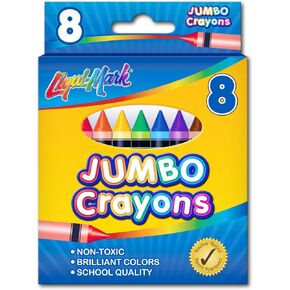 Liqui-Mark 8pc Crayons Jumbo Set, 8 Count (Pack of 1)