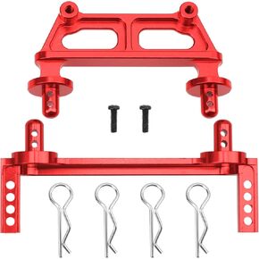 ShareGoo Metal Front & Rear Body Mounts Body Posts Compatible with Hyper Go H16BM H16DR H16 MJX 16207 16208 16209 16210 1/16 RC Car Upgrade Parts (Blue)
