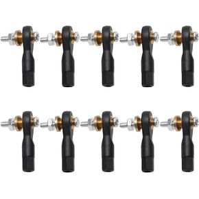10PCS ShareGoo Plastic M2 Rod End 2.0 Ball Head Holder Tie Rod Ends w/Screws for RC Model Car Boat Airplane Helicopter Crawler (Style B)