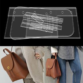 AAB-576 Backpack Acrylic Template Leather Pattern Leisure Backpack Acrylic Leather Pattern Leather Templates