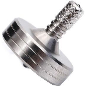 Stainless Steel Spinning Top,High Precision EDC Desktop Toy,Fidget Toy,4-7 Minutes,Easy to Use Perfect Balance,for Mental Focus and Stress Relief
