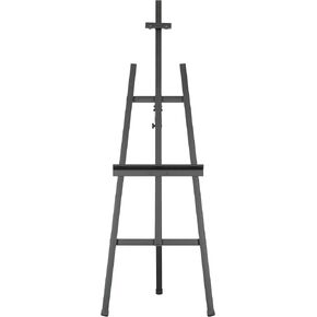 الثقيلة ، الصلب ، عرض المتحف والفن Lyre Easel 68 "H ، Black