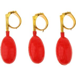 3Pcs Red Water Squirt Toys Water Spray Ring Tricky Toy Spoof April Fools' Day Tricky Prank Toys Gag Toys and Practical Jokes Novelty and Gag Toys