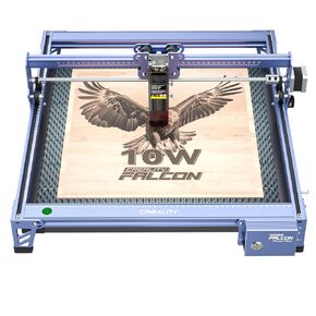 Creality Laser Engraver Falcon 10W,DIY Laser Cutter and Engraving Machine with 0.06mm Light Spot 10000mm/min, Offline Usage CNC 3D Engravers for Wood Metal Acrylic Glass