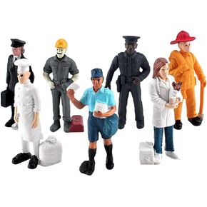 Toddmomy 1 Set Mini Figure Models，Mini Character Models Mini People Figurines Simulation People Scale Models for Miniature Scenes