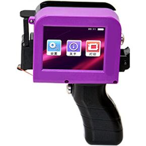 Handheld Inkjet Printer, Mini Smart Inkjet Coding Machine for QRCode Barcode Production Date Time Logo Batch Number Print On Glass Bag Carton Box Wood Cloth Plastic Cable (US Plug)