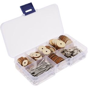 Stuffed Toy Joints Doll Making Fibreboard Disks 1 Set Doll Joints Wooden Flat Washers Set Doll Body Joints Safety Joints for Craft Project Doll Making Cotter Pin Plush Toy Joints