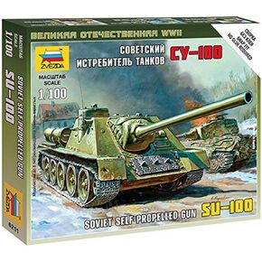 Zvezda 6211 1/100 SU-100 Soviet Self-Propelled Gun, 6211