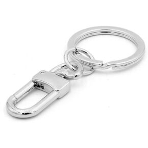NEXT FASHION Purse Key Charm Key Ring Clasp Silver Tone for Handbag & Purse - Silver