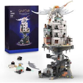 Harry Castle Wizarding Bank Building Set, Collectible Magic Potter Alley of Diagon Architecture Model, Compatible with Lego Adults, Ideas Christmas Birthday Gift Toy for Kids Boys 8-14 (1056 PCS)