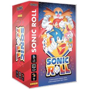 KESS - Sonic Roll Board Game: Roll Through 4 Classic Zones, 1-4 Players Thrilling Tabletop Adventure Game for Ages 14+