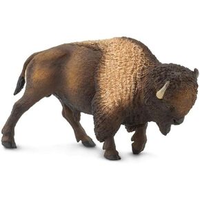 Safari Ltd. North American Bison Figurine - Realistic 5" Wildlife Figurine - Educational Toy for Boys, Girls, and Kids Ages 3+