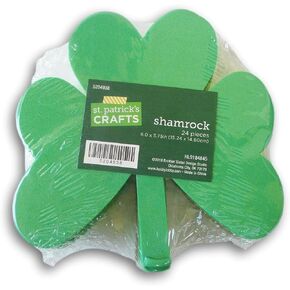 Clover Shamrock Clover Cletouts - 6 بوصات - 24 COUNT - حزمة الفصول الدراسية