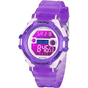 Kids Digital Watch for Boys Girls, Waterproof LED Colorful Lights Sports Watch Suitable for 5-17 Years Old Teenagers (with Gift Box)