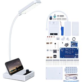 MiOYOOW Soldering Practice Kit LED Desk Lamp with Adjustable Brightness, DIY Electronic Soldering Project Kits Rechargeable Gooseneck Table Light for College High School Education or Home Office Use