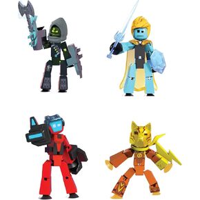 Zing StikBot Legendz Series 2 - Includes MERC, Doctor Nevermore, Bolt, Kallista - Collectible Action Figures and Accessories, Stop Motion Animation, Ages 4 and Up
