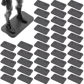 EBCO 50 Pieces Plastic Action Figure Display Stand Base ,Multi-PEG Model Support Stand Fit For 6 inch Black Series Star Wars Figure toy