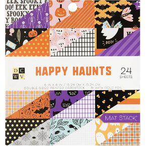 DCWV Paper Stack 6X6 HPY, Happy Haunts, W/Copper Foil