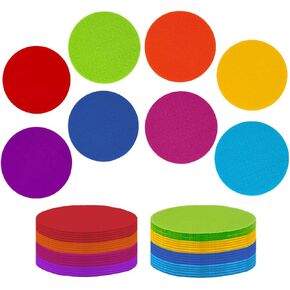 40Pcs Carpet Spot Markers 4 Inch Circle Marker Dots for Classroom Carpet Floor 8 Colors Carpet Spots for Elementary Teachers Student Kindergarten Yoga Standing